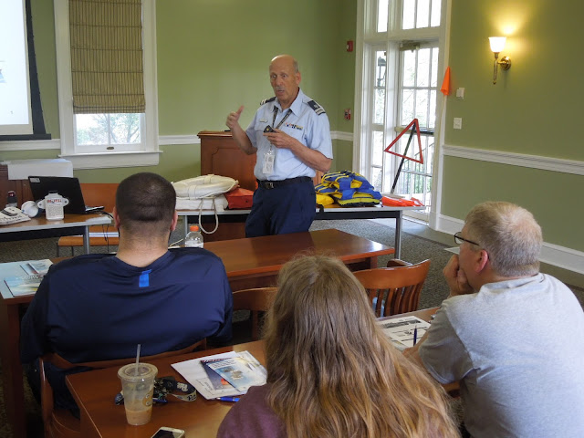 Glenn Delmonico leads discussion with students.