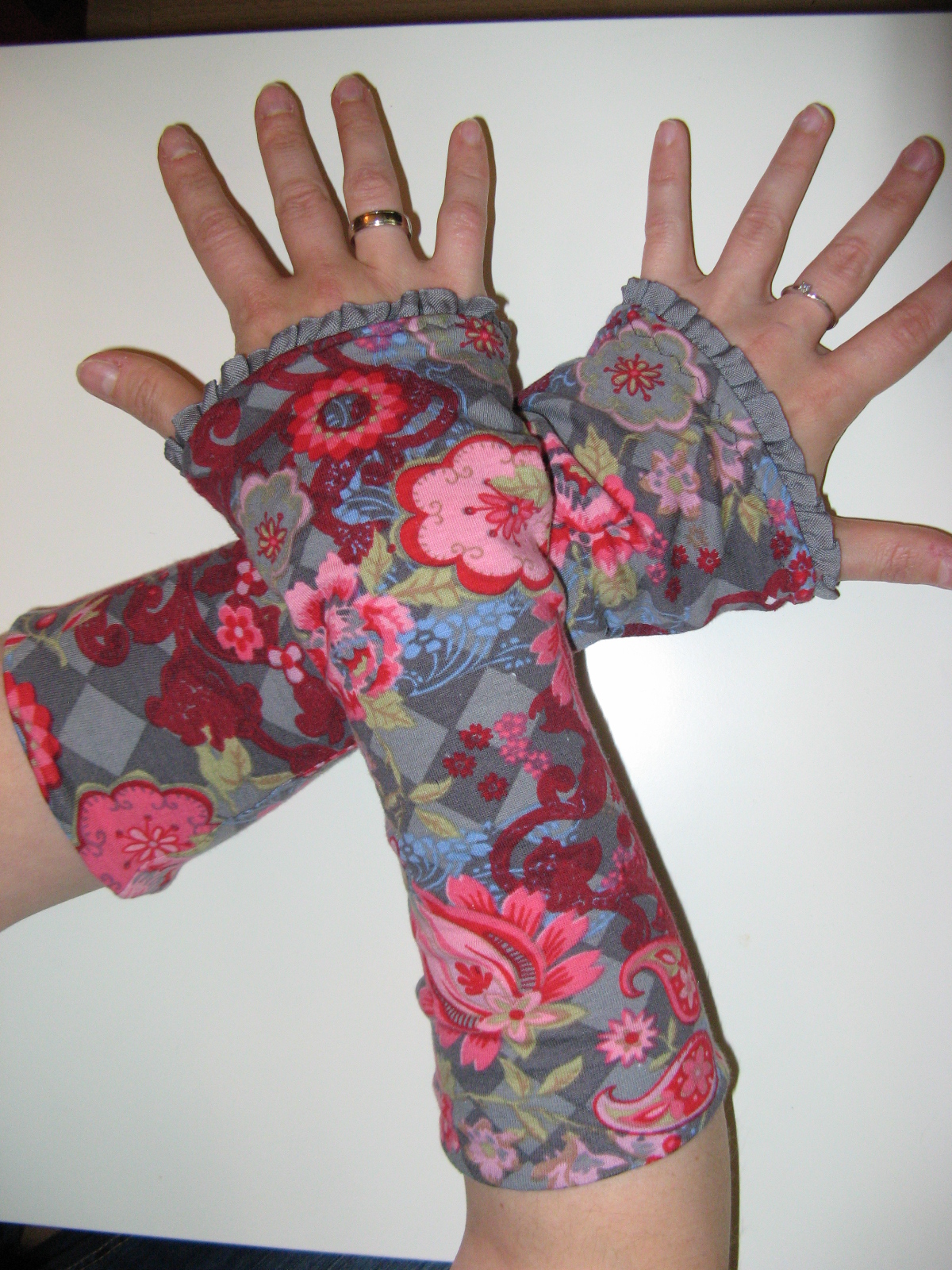 4 Paar Armstulpen Damen - Handstulpen Für Y2K Style & UV Schutz