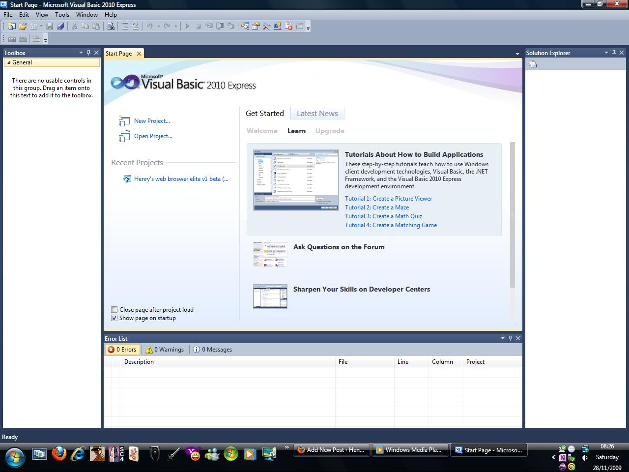 Download Microsoft Visual Basic 2010 Express | DhikaDhicko Zone