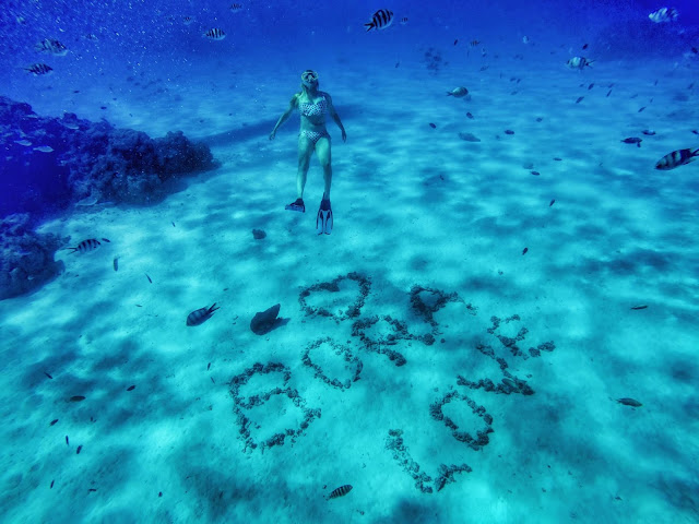 Bora Bora Love Sign