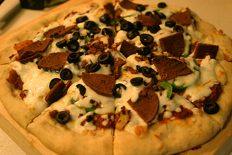 Pepperoni Pizza {Vegetarian}