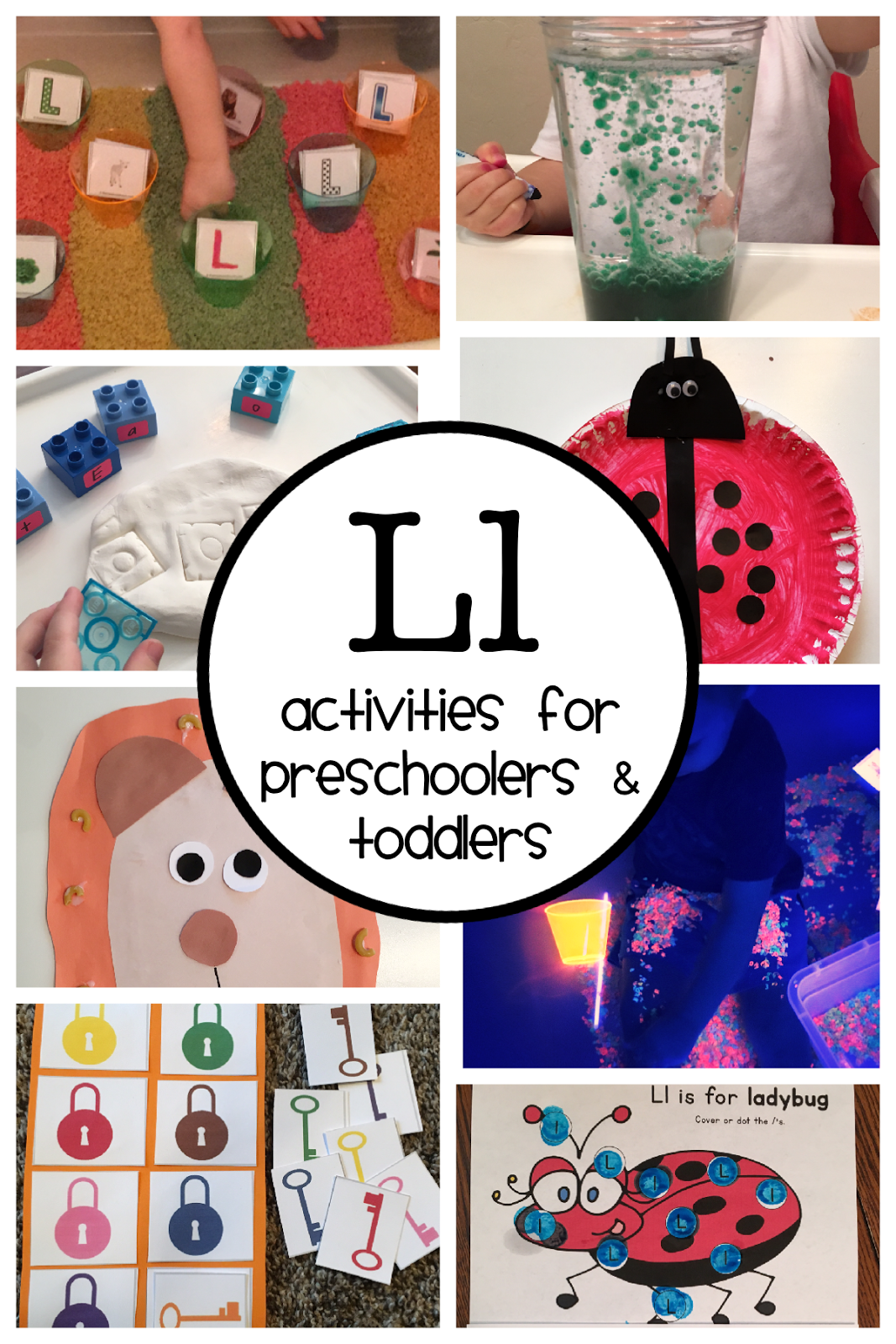Letter L Activities (ages: 3 & 20 mo.)