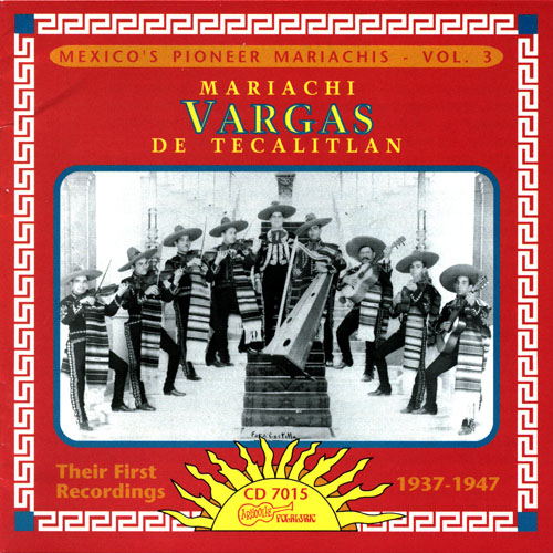 Cd Mariachi Vargas mexico pionner vol.3 Cover