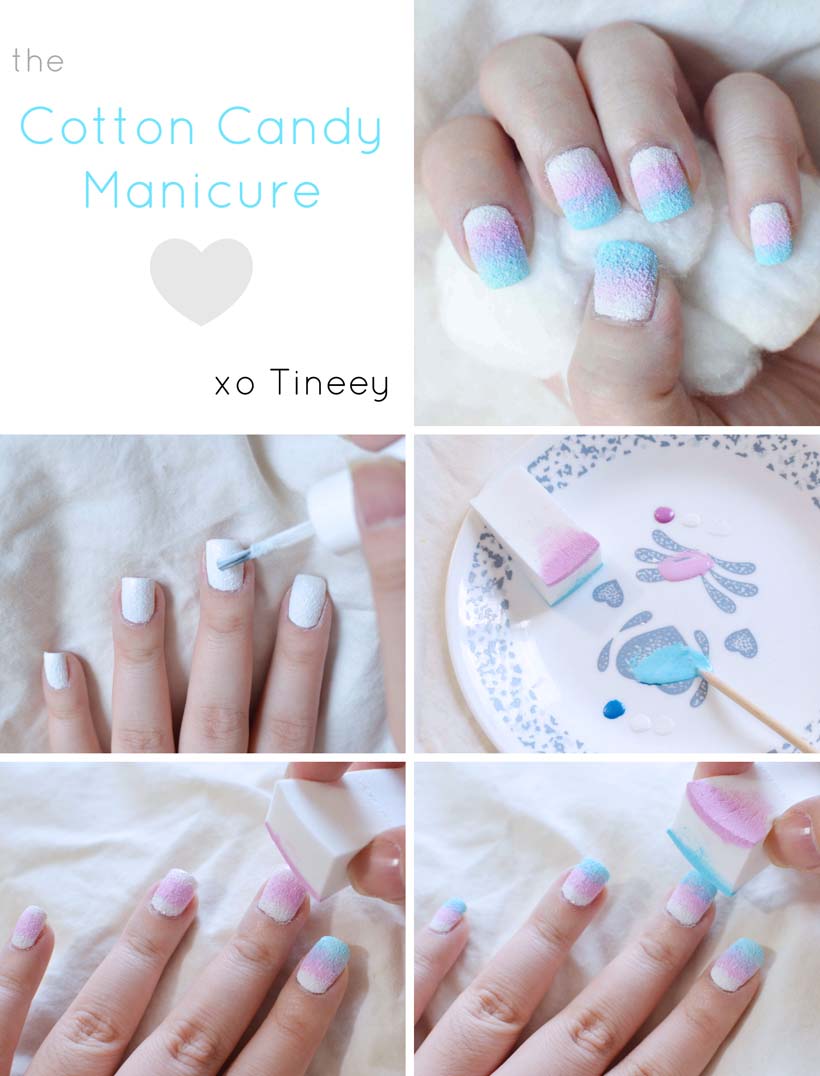 Cotton Candy Ombre Nails Pink And Blue - different nail designs