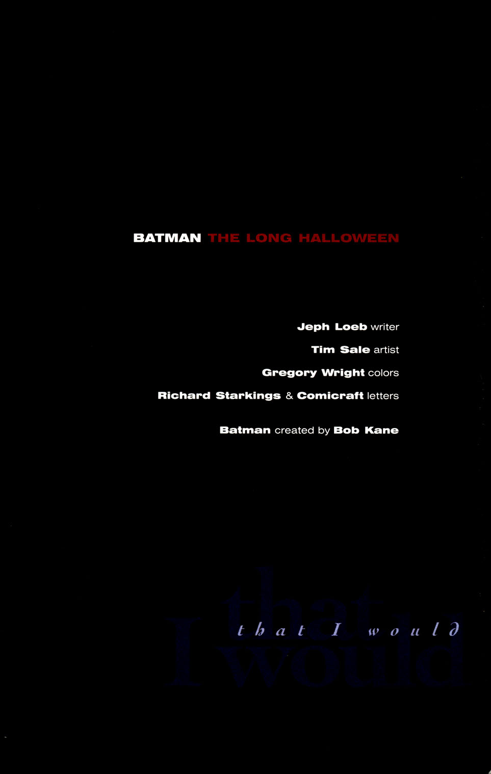 Read online Batman: The Long Halloween comic -  Issue # _TPB - 5