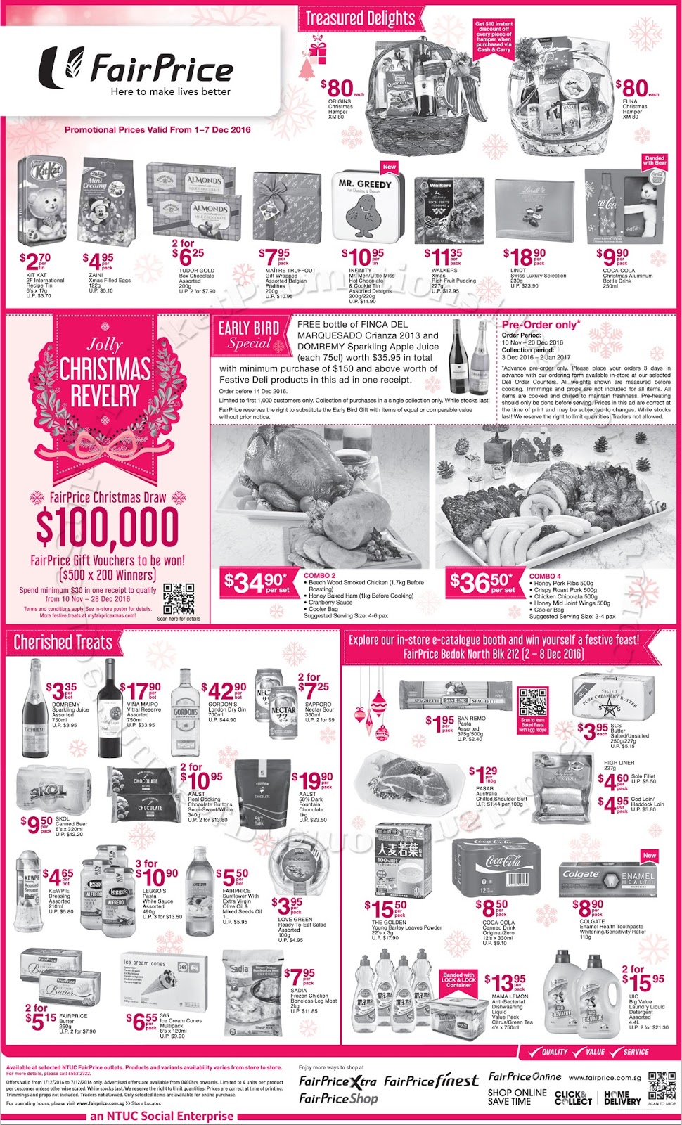 Christmas hamper ideas – cathy NTUC FairPrice Christmas Promotion 01 - 07 December 2016 ~ Supermarket