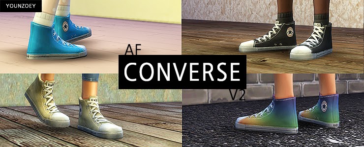 My Sims 4 Blog: Converse Sneakers for Males & Females by YoungZoey