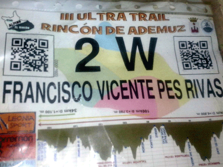 Francisco Vicente Pes Rivas - Ultra Trail El Rincón