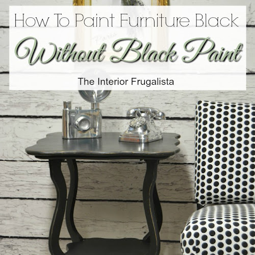 How I Painted A Handcrafted Table Black Without Black Paint