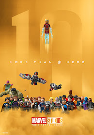 Marvel Studios: The First Ten Years LEGO One Sheet Movie Poster