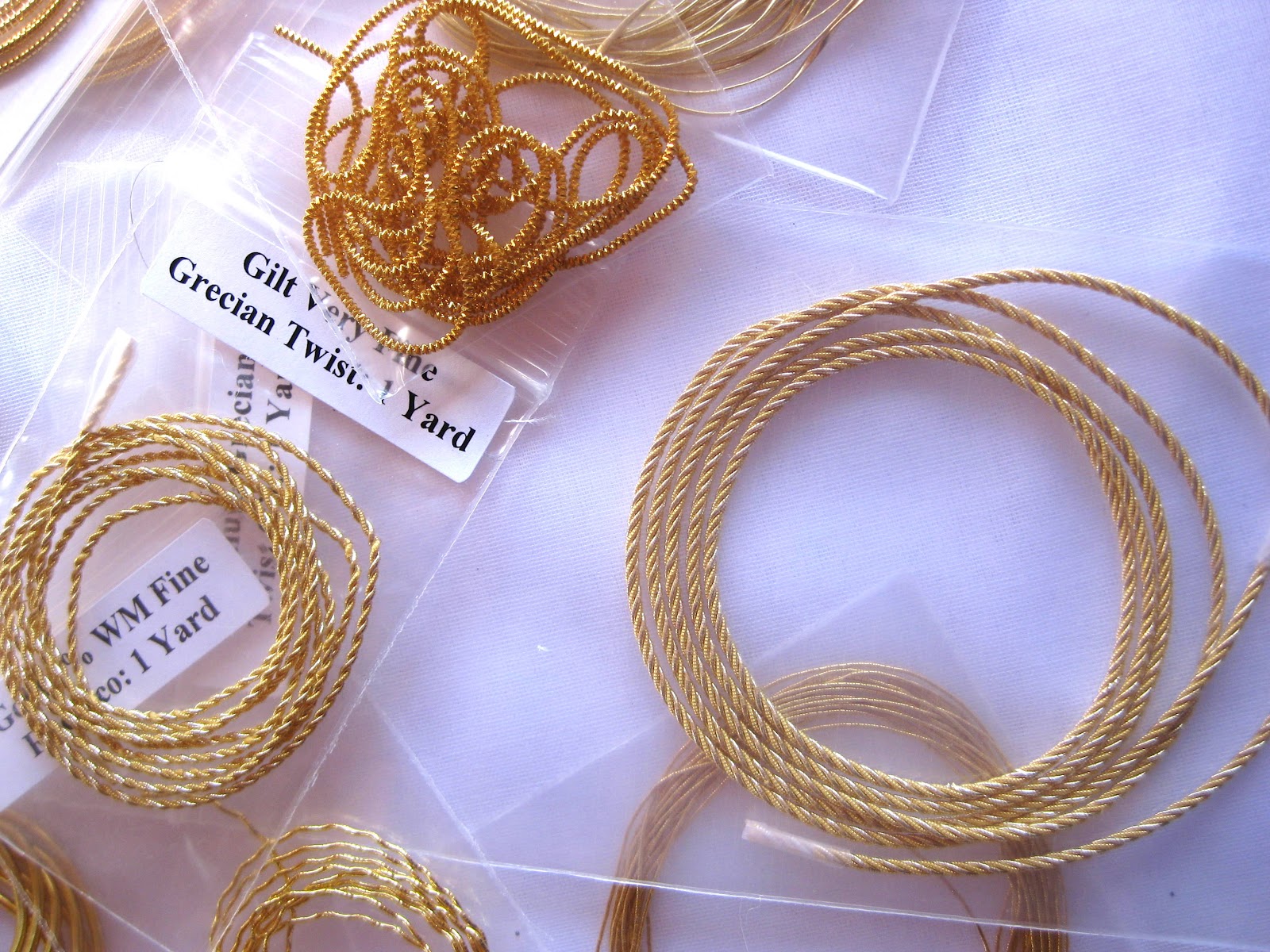 Silk And Colour Gold Threads