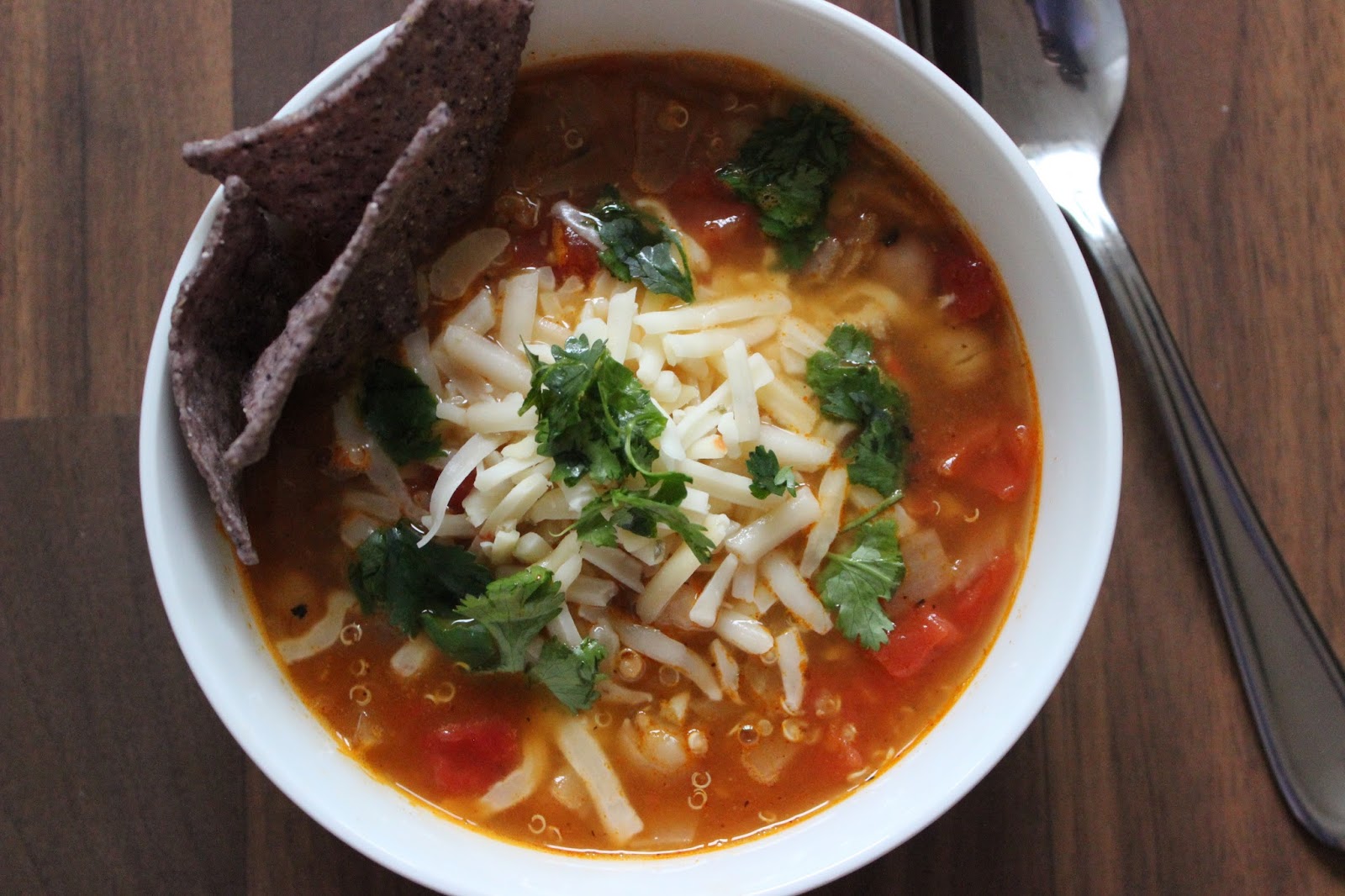 A Hoppy Medium: Spiced Chickpea and Quinoa Soup