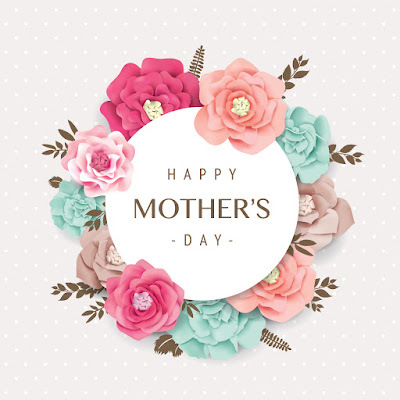 happy mother's day with flowers 