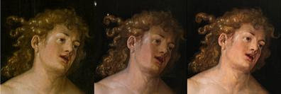 Cabeza y rostro de Adán, detalle del cuadro Adán de Alberto Durero