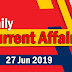 Kerala PSC Daily Malayalam Current Affairs 27 Jun 2019