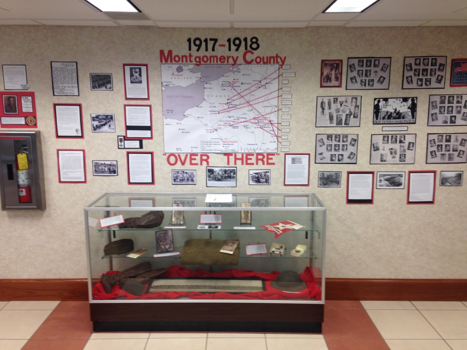 Local History CDPL New World War I Display at CDPL