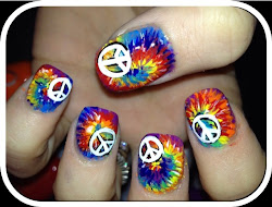peace dye tie nails sign signs nail february nailed daily buttonhole stitch painted stitches