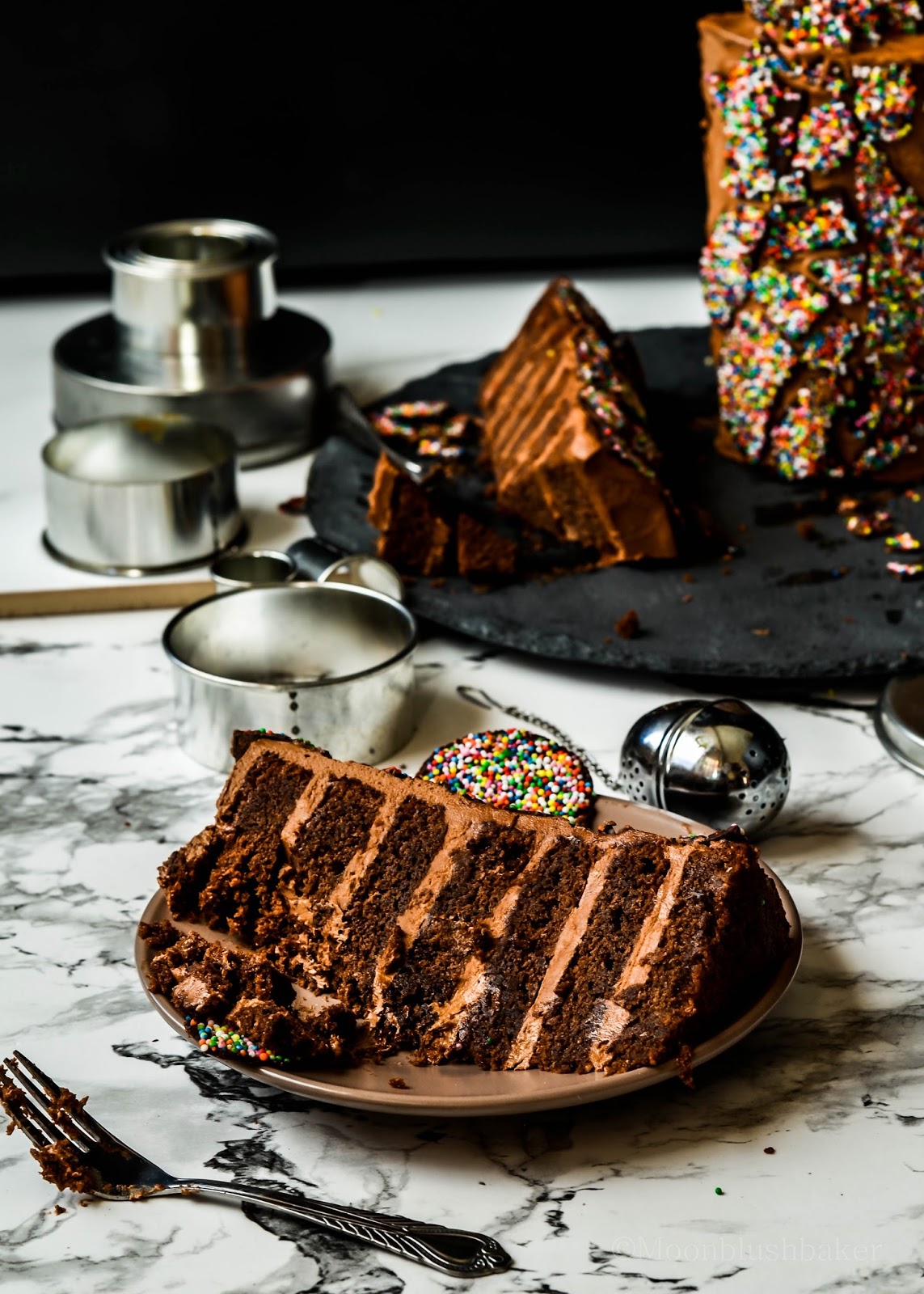 Aging Perks Giant Chocolate Freckle Cake