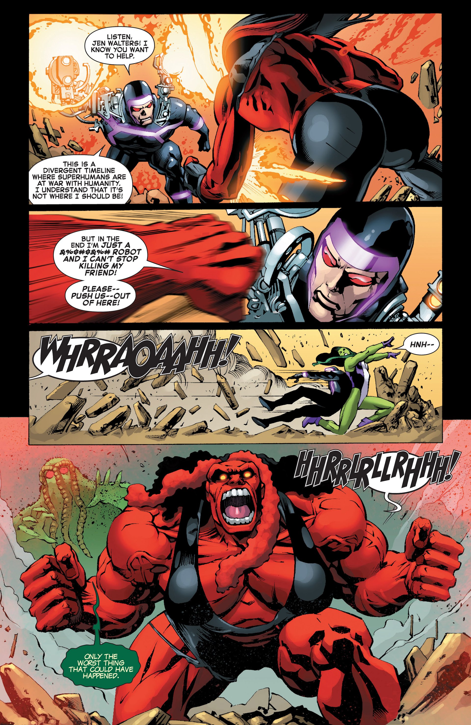 Red She Hulk 009 Viewcomic Reading Comics Online For