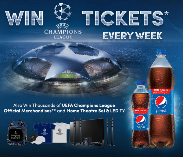 Undian Pepsi UEFA Berhadiah Home Theatre Set + LED TV Undian Pepsi UEFA Berhadiah Home Theatre Set + LED TV