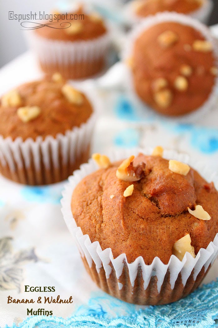 Spusht | Eggless Banana and Nuts Muffin