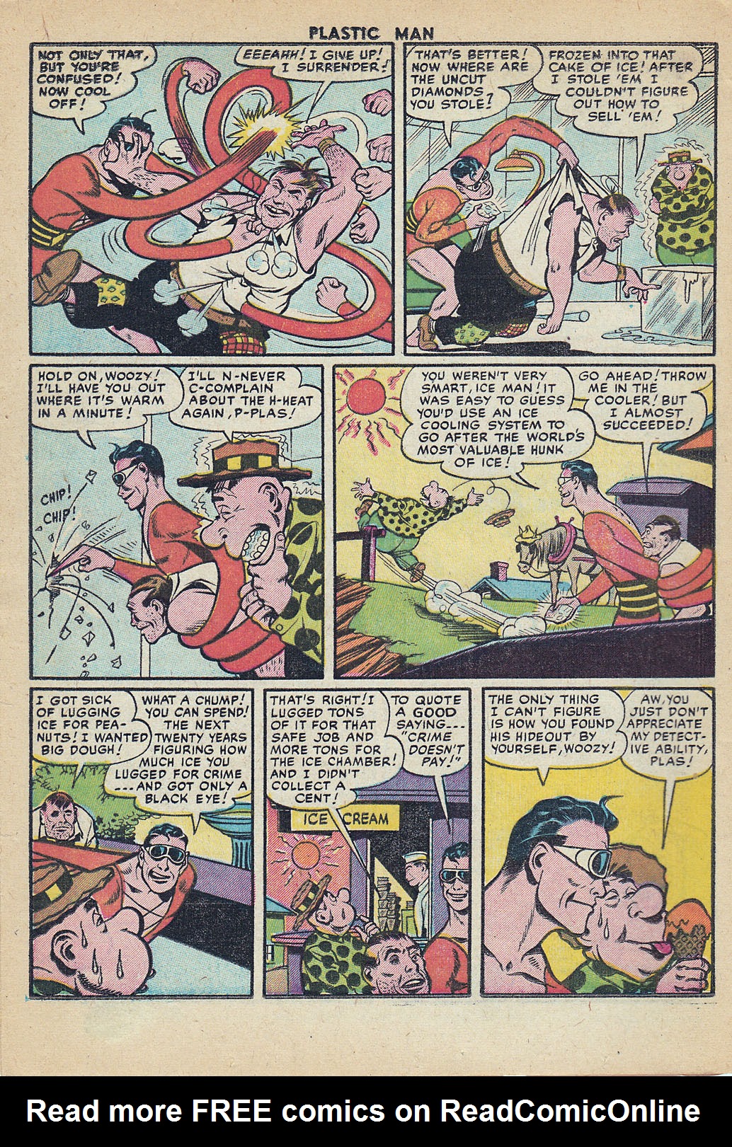 Read online Plastic Man (1943) comic -  Issue #55 - 12