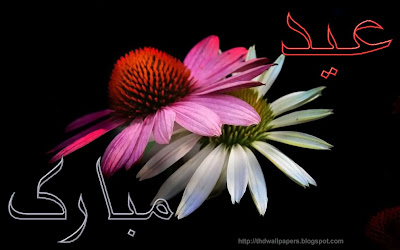 Eid Ul Adha Zuha Mubarak Flowers Wallpapers Greeting Cards 2012 in Urdu 015
