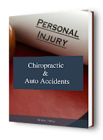 blog picture of law book with the words personal injury chiropractic & auto accidents