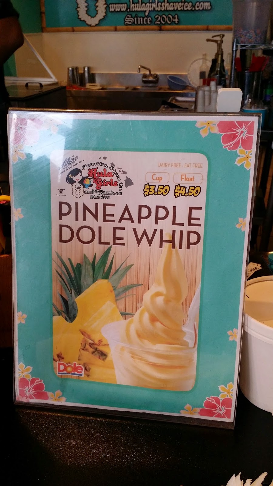 DOLE WHIP & TSUNAMI CUPS HULA GIRLS SHAVE ICE HUNTINGTON BEACH