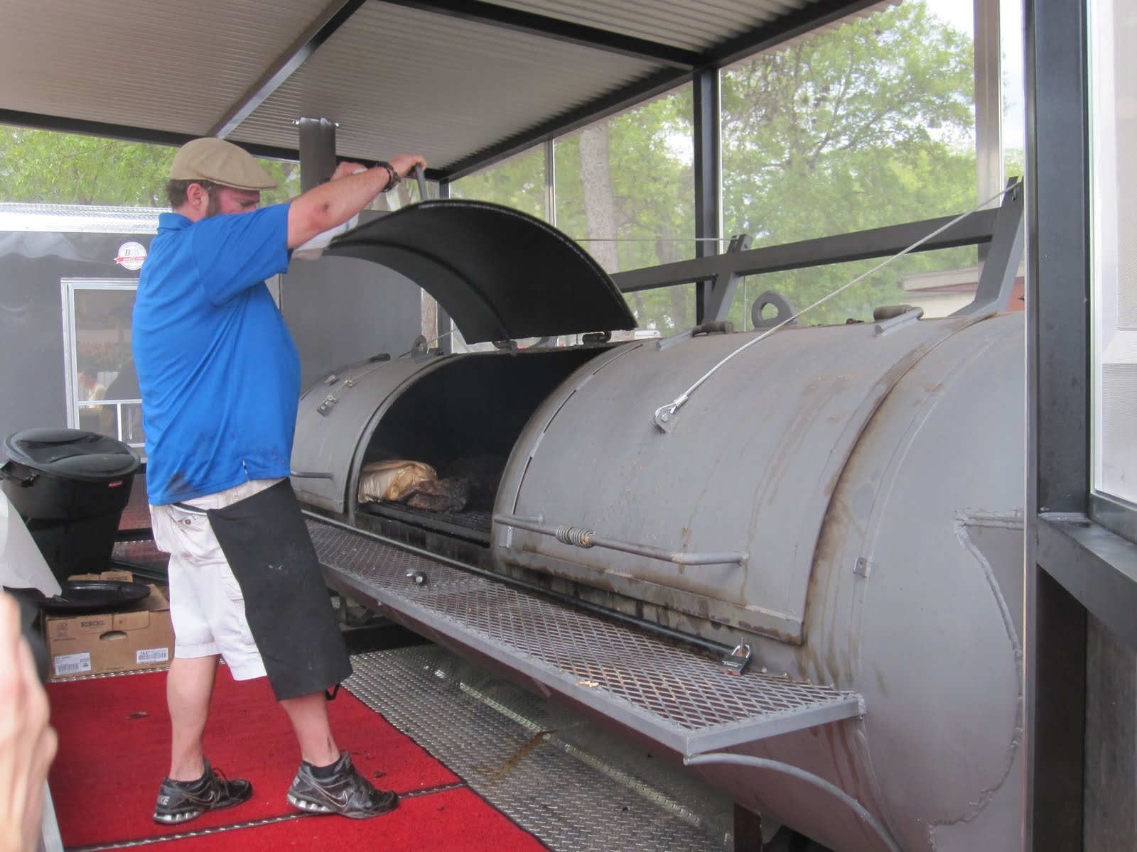 Man Up Tales of Texas BBQ™ The pit at JMueller BBQ (Austin, TX)