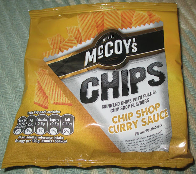 FOODSTUFF FINDS McCoys Chip Shop Curry Sauce Chips Crisp (Asda) By