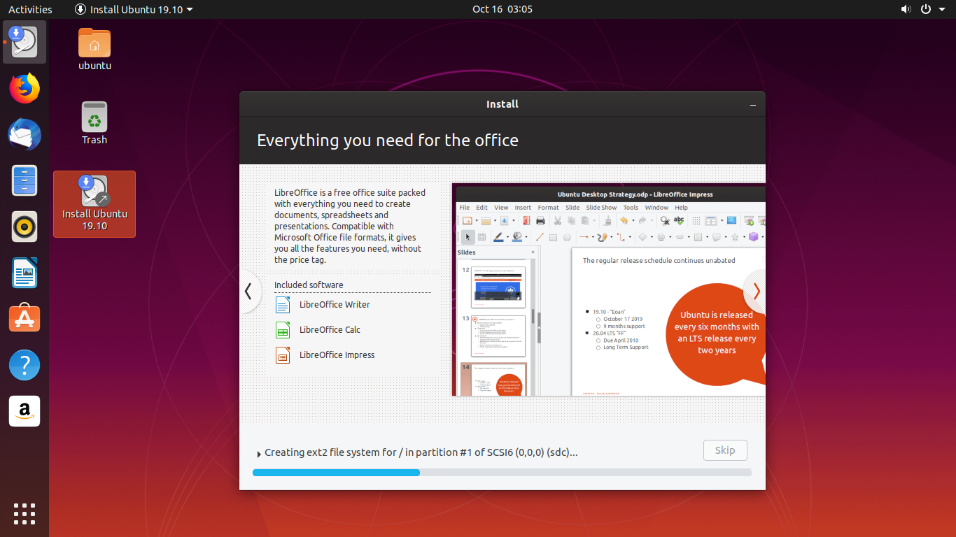 How To Install Ubuntu 15.15 Eoan Ermine to USB Stick with UEFI Guide