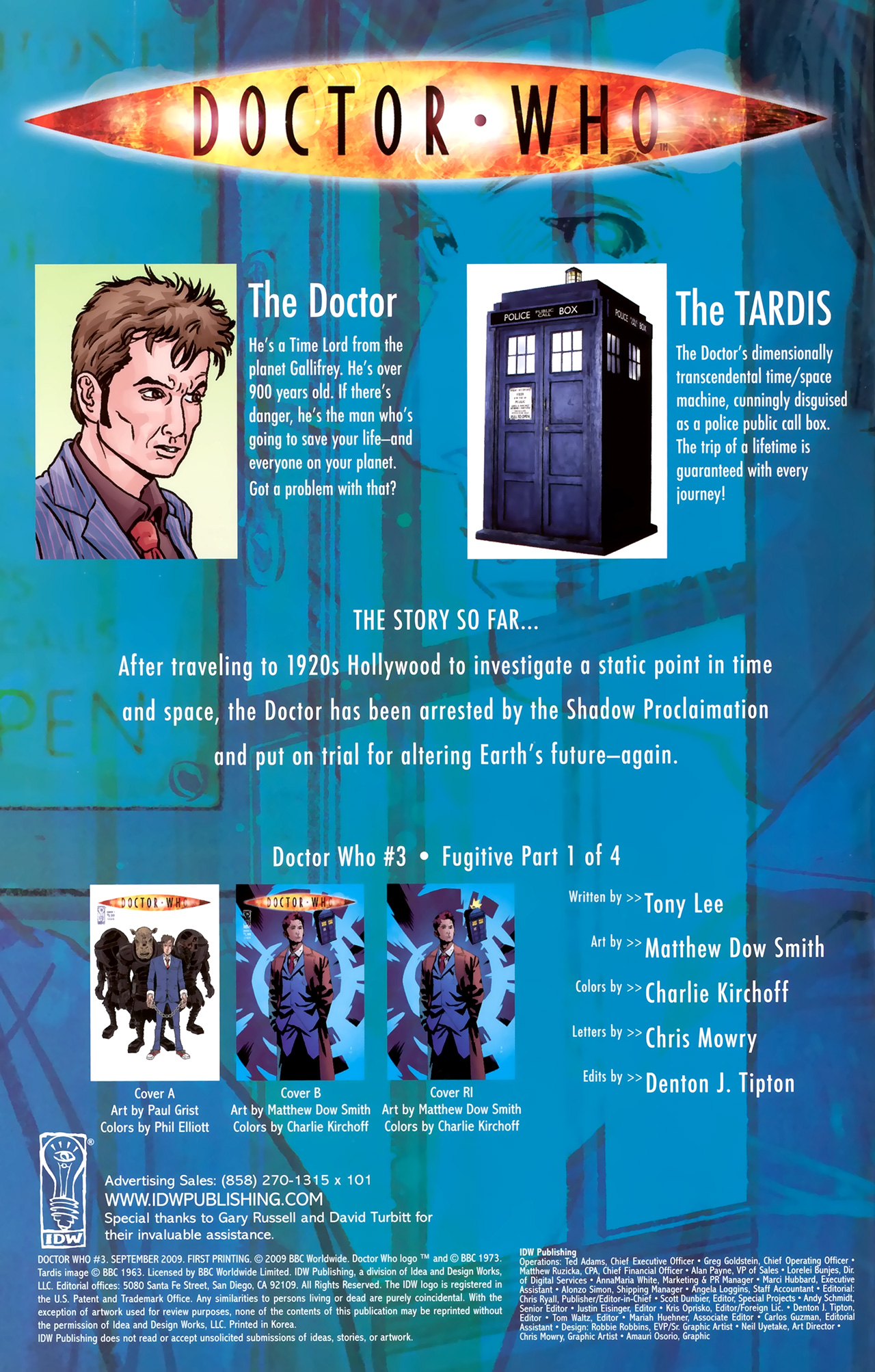 Read online Doctor Who (2009) comic -  Issue #3 - 2