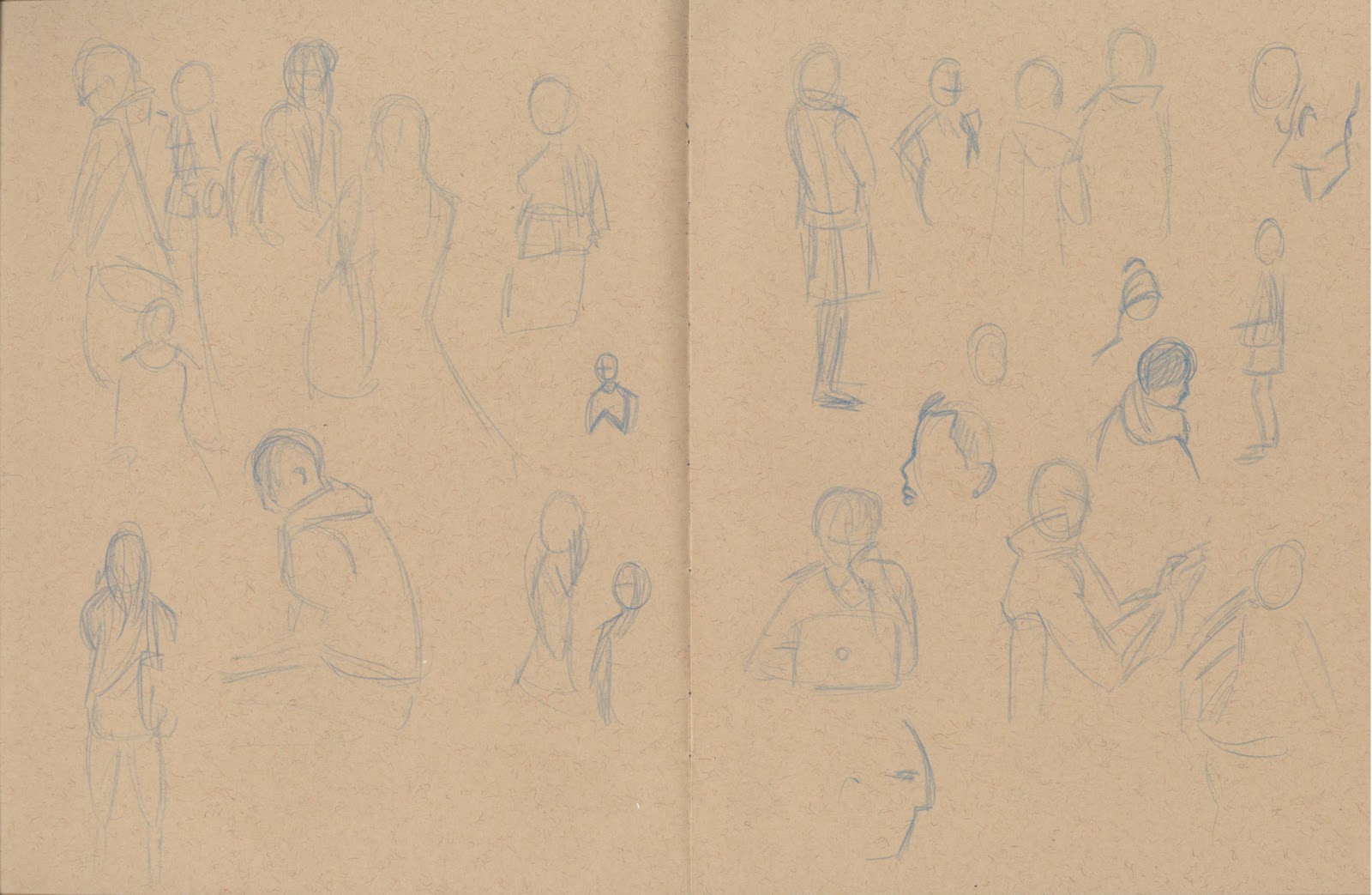 Rachel's Doing A Masters! 6 Pages of Life Drawing