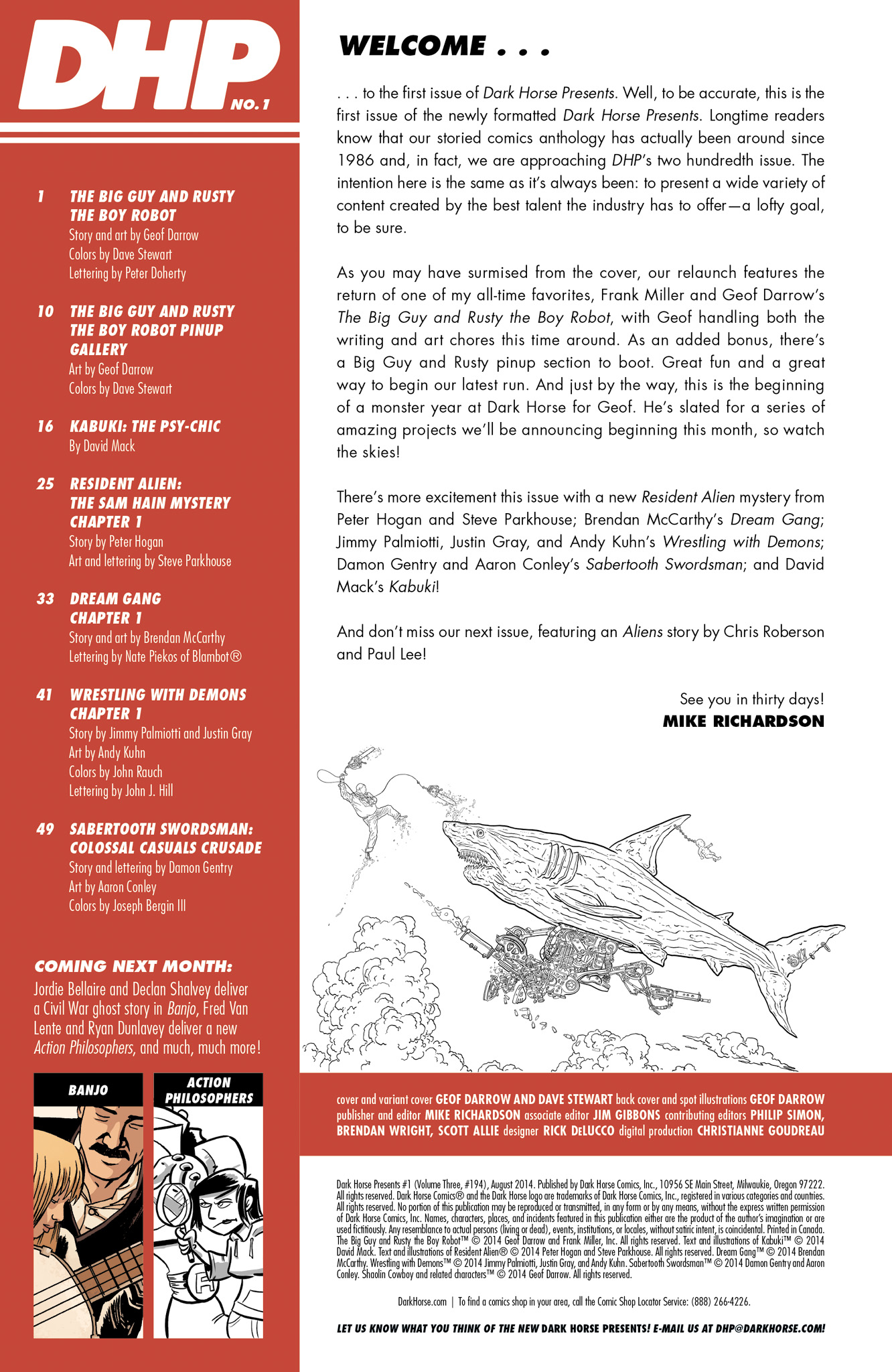 Read online Dark Horse Presents (2014) comic -  Issue #1 - 2