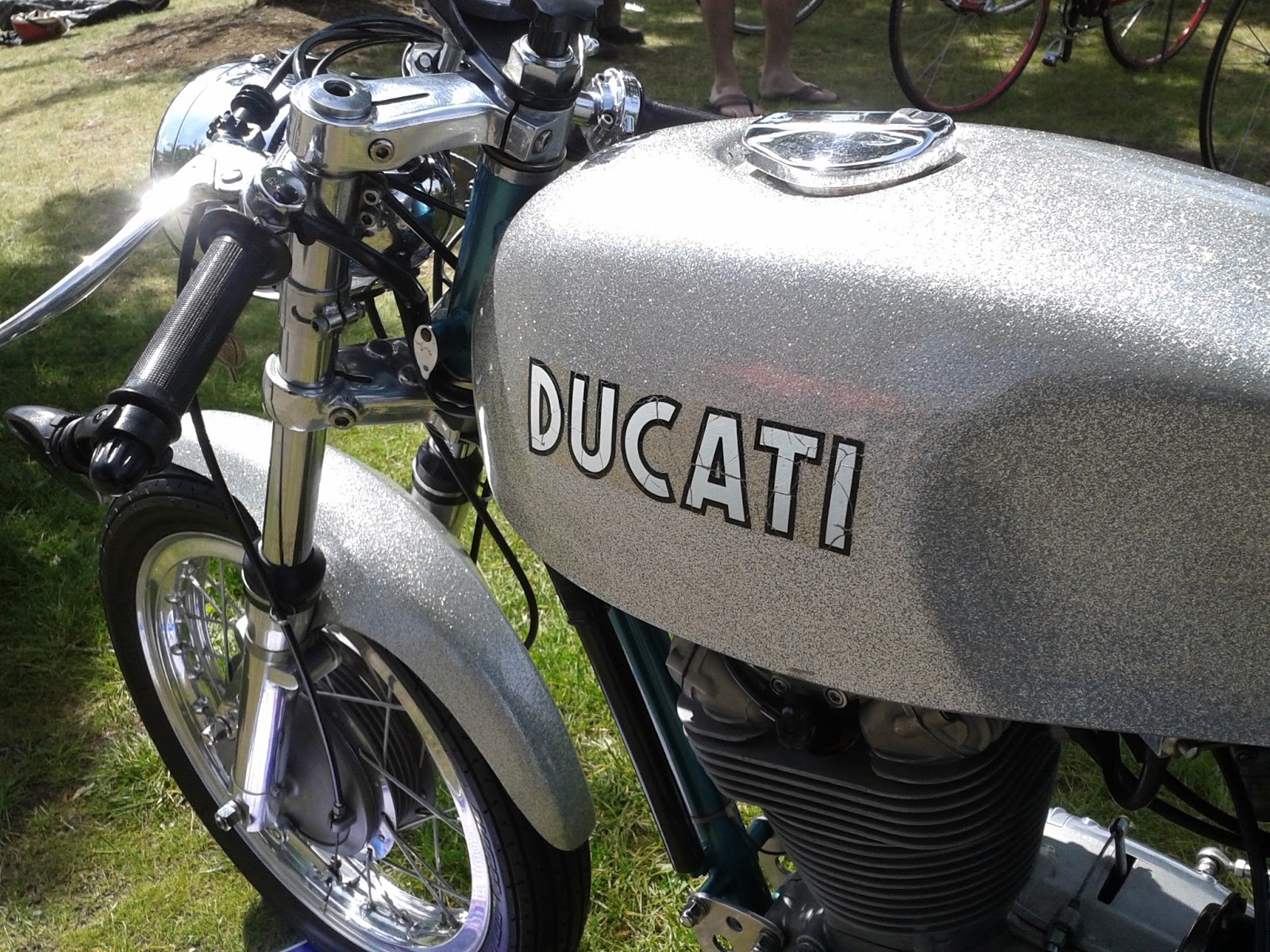 The World of JEK 1971 Ducati Silver Shotgun 450 cc Single