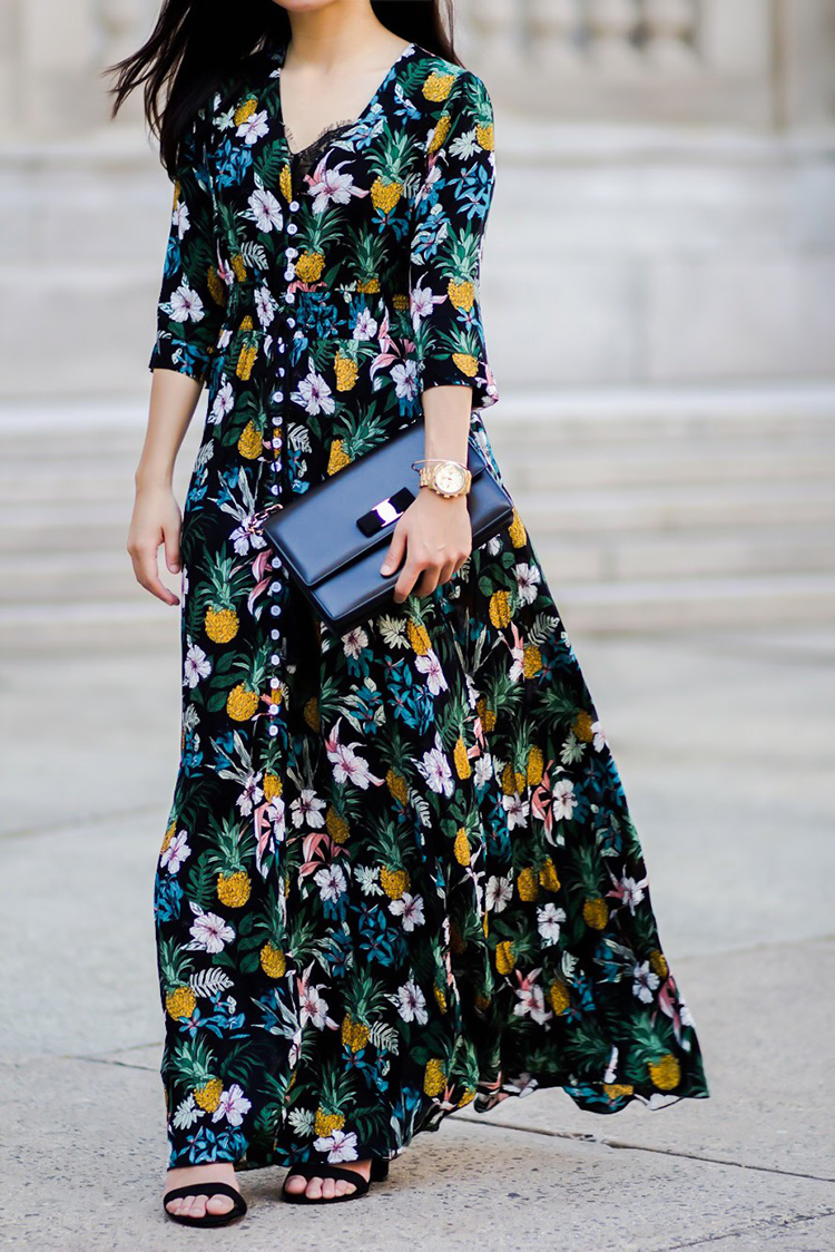 Maxi Dress Floral Gown Amazon 83% OFF On Mona Women's Banglory