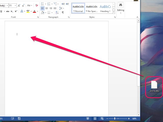 extension of ms word