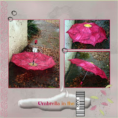 Umbrella in the rain ..