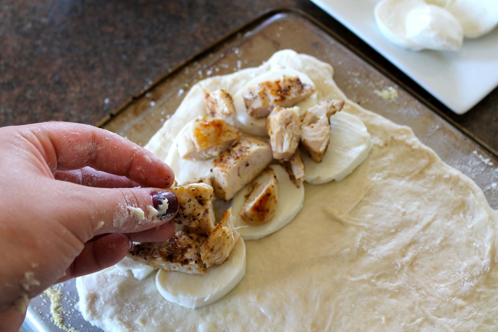 Mrs. Schwartz's Kitchen Chicken Alfredo Calzones