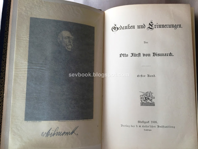 Gedanken und Erinnerungen von Otto Fürst von Bismarck, Stuttgart 1898