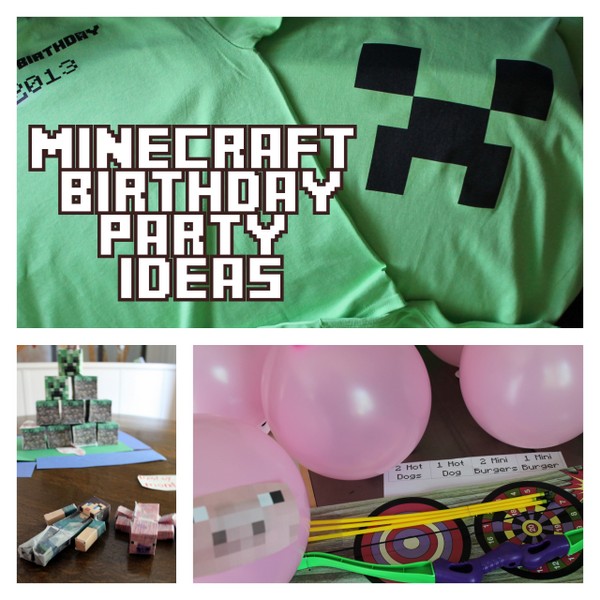 minecraft birthday party printables crafts and games frugal