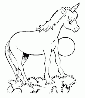 Print unicorn Coloring Sheet