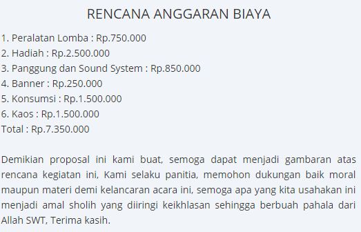 Contoh Proposal Kegiatan 17 Agustus Pdf Berbagi Contoh Proposal
