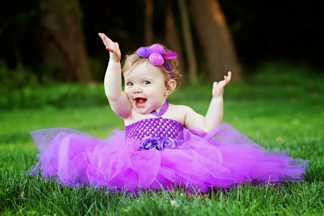 16273-Perfect Baby With Beautiful Purple Dress HD Wallpaperz