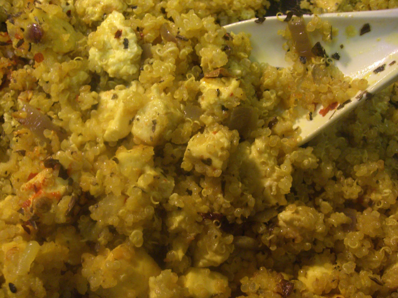 AfroVeganChick Quinoa & Tofu Breakfast Scramble