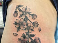 Cherry Blossom Tree Tattoo Black And White