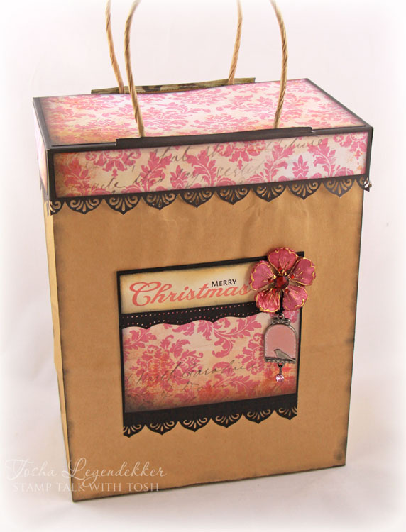 Stamp Talk with Tosh Gift Bag Topper Tutorial