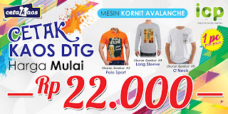 Promo Cetak Kaos Murah di Jatinegara