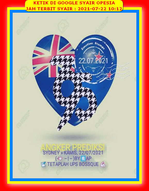 Syair Sdy Hari Ini Kamis 22 Juli 2021 Opesia Official